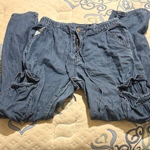 If It Were Me Denim Blue Pants